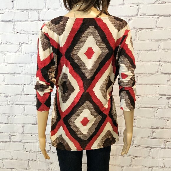 LAUREN RALPH LAUREN - Vintage wrap top (Southwestern print) - Picture 7 of 8